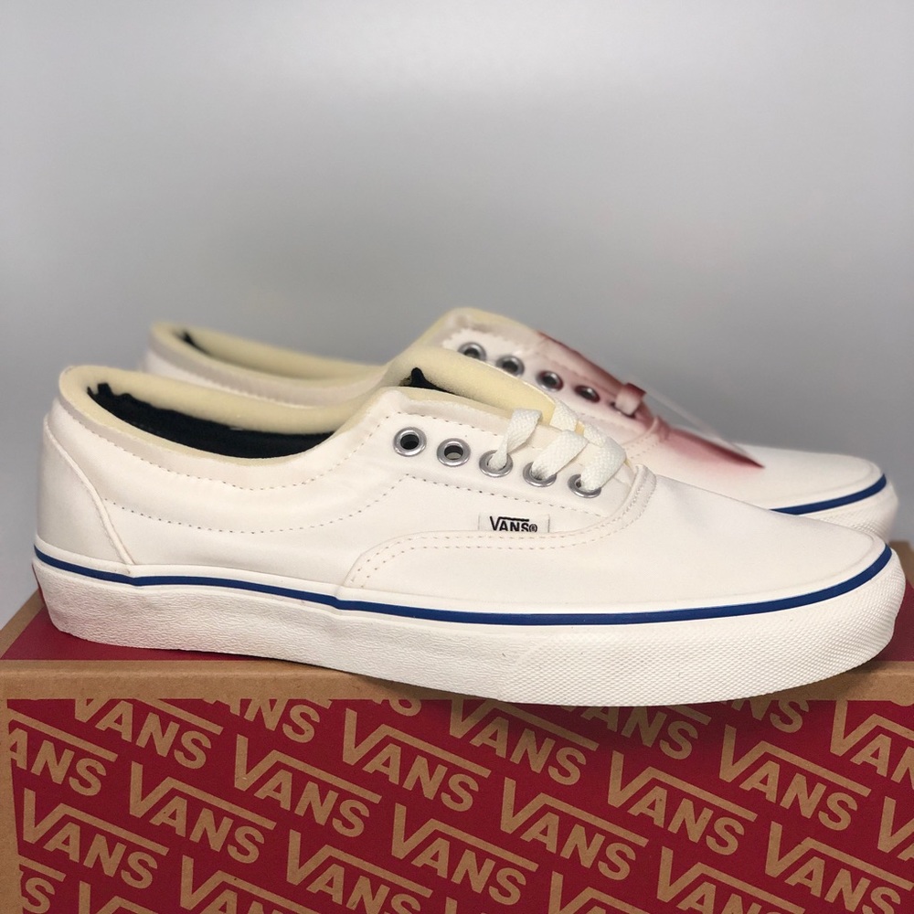 RARE Vans Era Foam True White / Blue / Marshmallow Supreme Satin Deconstructed